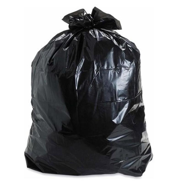 Мешки для мусора на 60 литров Attache черные (45 мкм, 20 штук в рулоне, 50x70 см)