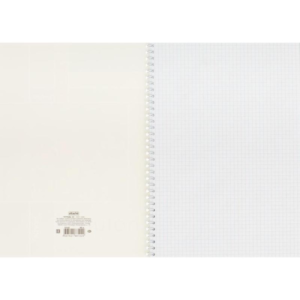 Тетрадь общая Attache,(А4, 60 листов, клетка, на спирали)