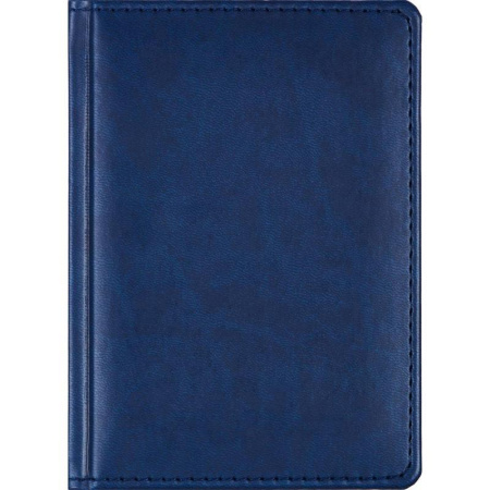 Ежедневник недатированный Attache Сиам искусственная кожа А6 176 листов синий (110x155 мм)