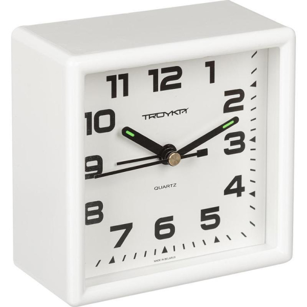 Часы-будильник Troyka 08.10.801 (9.5х9.5х4.5 см)