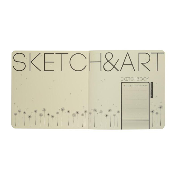 Скетчбук Sketch&Art Zefir 145х145 мм 100 листов голубой