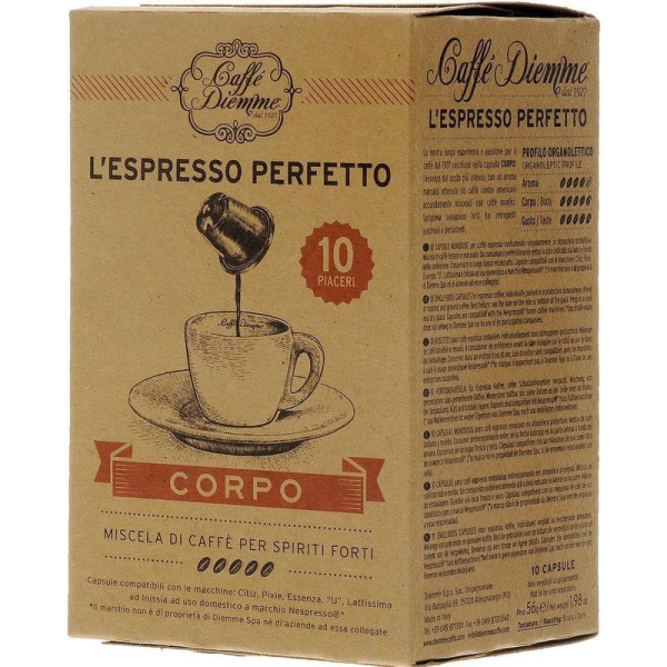 Капсулы для кофемашин Diemme Caffe Corpo Espresso 10 штук в упаковке
