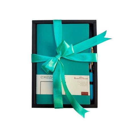 Набор подарочный Bruno Visconti Mercury (ежедневник цвета морской волны,  ручка) (артикул производителя 3-435/19-2)