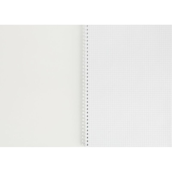 Тетрадь общая Attache А4 96 листов в клетку на гребене (обложка синяя,  УФ-сплошной глянцевый лак)