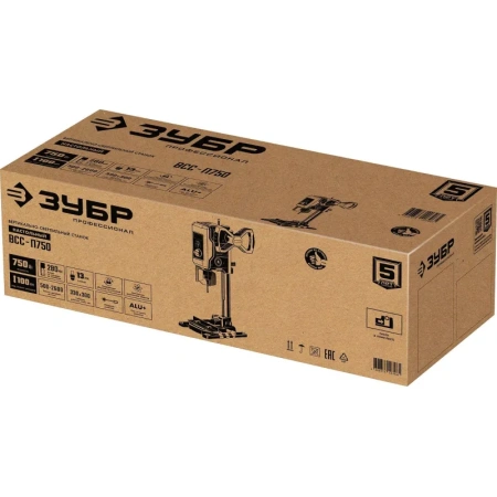 Станок вертикально-сверлильный Зубр ВСС-П750