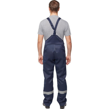 Костюм рабочий летний мужской л22-КПК с СОП темно-синий (размер 44-46, рост 182-188)