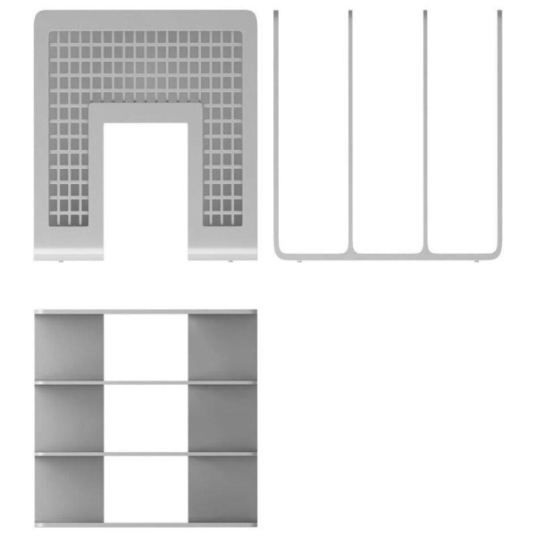 Лоток для бумаг вертикальный/горизонтальный ErichKrause Classic 3  отделения серый