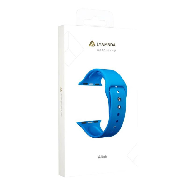 Ремешок Lyambda Altair для Apple Watch 38/40/41 мм синий силиконовый  (DS-APS08-40-BL)