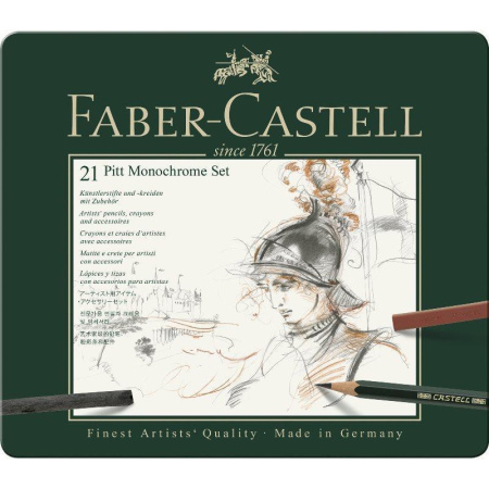 Набор художественных изделий Faber-Castell Pitt Monochrome 21 предмет