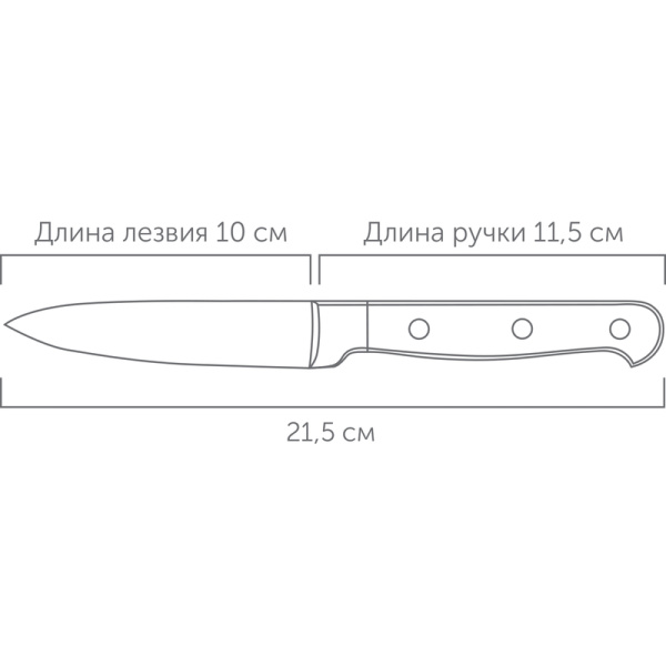 Нож кухонный Nadoba Arno для овощей лезвие 10 см (724210)