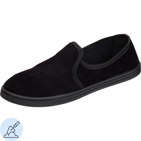 Тапочки вельветовые черные размер 38