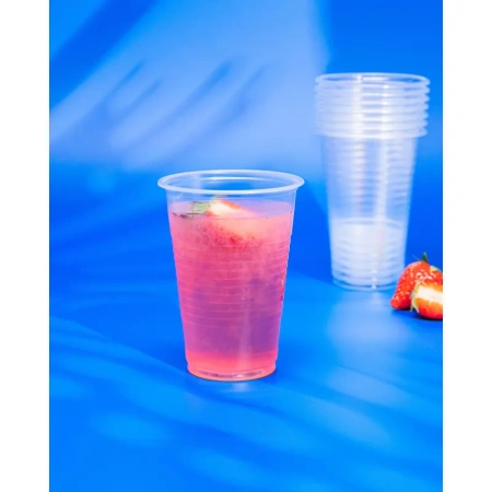 Стакан одноразовый пластиковый 200 мл прозрачный 100 штук в упаковке Комус Эконом Стакан одноразовый пластиковый 200 мл прозрачный 100 штук в упаковке Комус Эконом