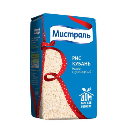 Рис Мистраль круглозерный 900 г Рис Мистраль круглозерный 900 г