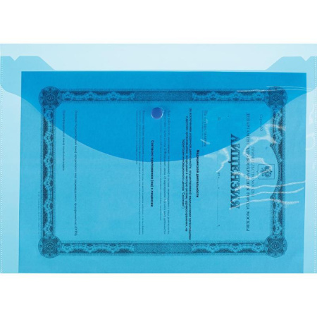 Папка-конверт на кнопке Attache A4 120 мкм (10 штук в упаковке)