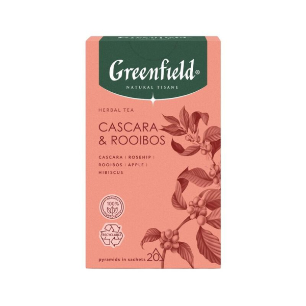 Чай Greenfield Natural Tisane Cascara & Rooibos травяной 20  пакектиков