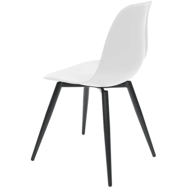 Стул обеденный Комус Eames Plast белый (пластик, металл)