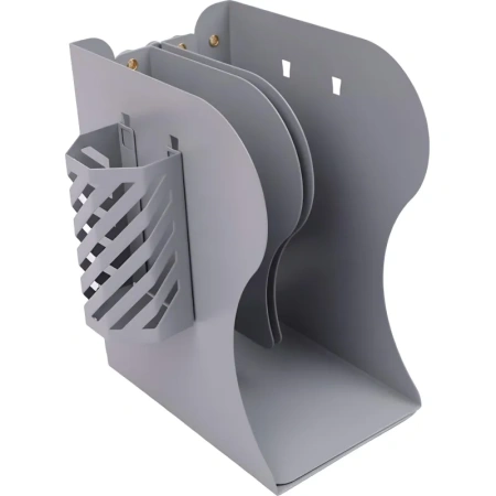 Подставка для книг Комус Класс металлическая серая