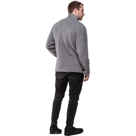 Толстовка флисовая мужская серая размер S (40-42)