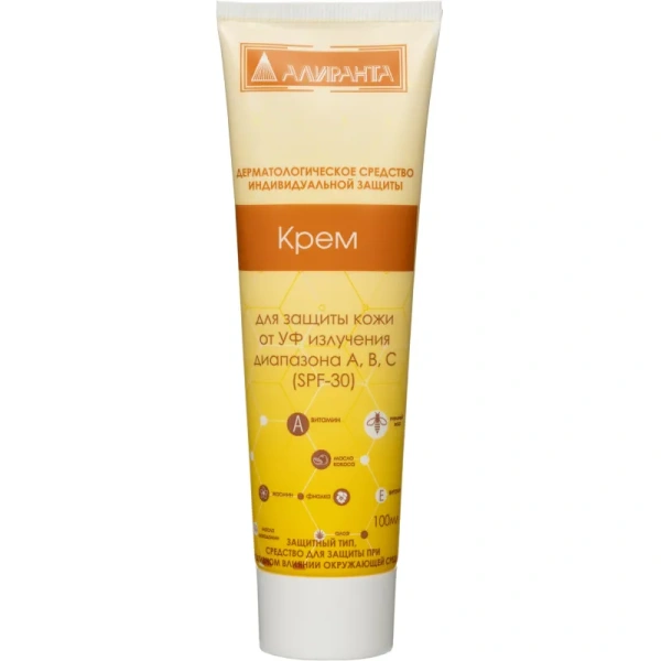 Крем Алиранта SPF30 от ультрафиолета 100 мл (10029)