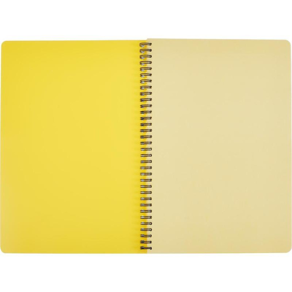 Бизнес-тетрадь Attache Bright colours A4 96 листов желтая в клетку на спирали (220x297 мм)