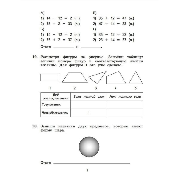 Тетрадь рабочая Математика для 4 класса Подготовка к ВПР Рыдзе О.А.,  Краснянская К.А