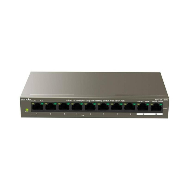 Коммутатор Tenda TEF1110P-8-102W