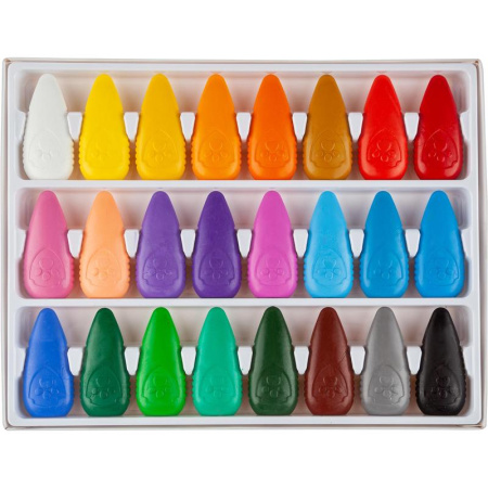 Мелки восковые Deli Paw Patrol фигурные 24 цветов