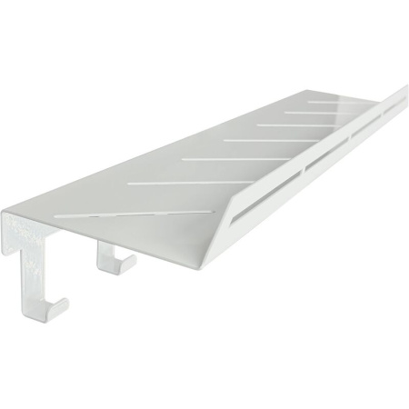 Полка для ванны с крючками Liria RU2053W (белый)