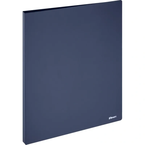 Скоросшиватель пластиковый с пружинным механизмом Комус А4 до 150 листов синий (толщина обложки 0.8 мм)