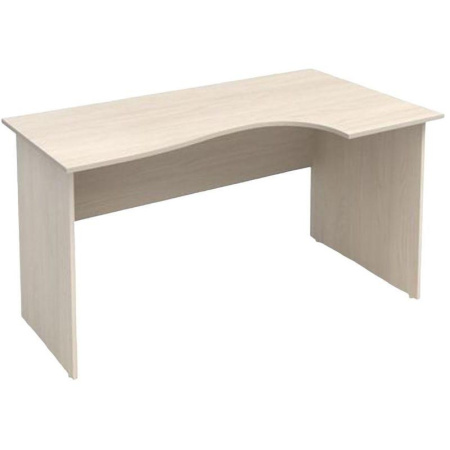 Стол эргономичный Канц правый (дуб молочный, 1400х800х750 мм)