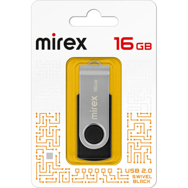 Флешка USB 2.0 16 ГБ Mirex Swivel (13600-FMURUS16)