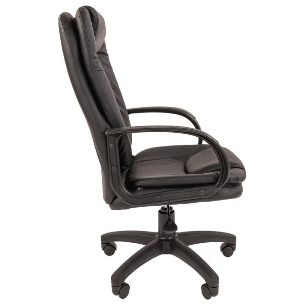 Кресло для руководителя Стандарт СТ-68 черное (экокожа, пластик)