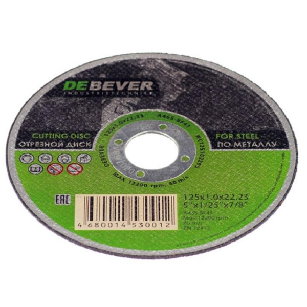 Диск отрезной по металлу DeBever A46S-BF41 125x1.0 мм (NWC12510229S)