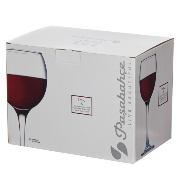 Бокал для вина (сауэр) Pasabahce Ресто стеклянный 290 мл (6 штук в  упаковке)