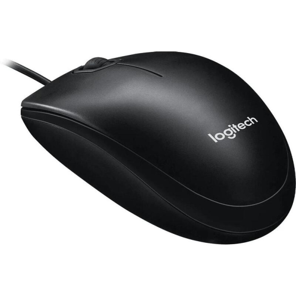 Мышь проводная Logitech M100 черная (910-006652)