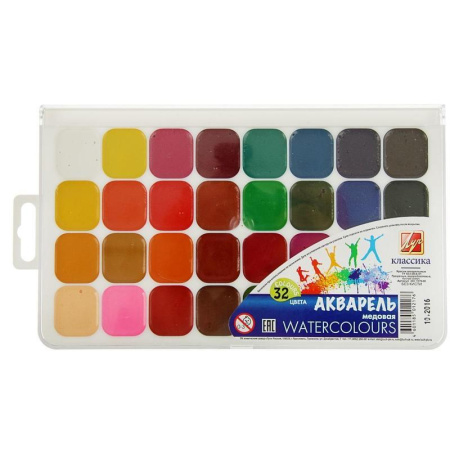 Краски акварельн. Луч Классика 32цв б/кисти 26С 1579-08 Краски акварельн. Луч Классика 32цв б/кисти 26С 1579-08