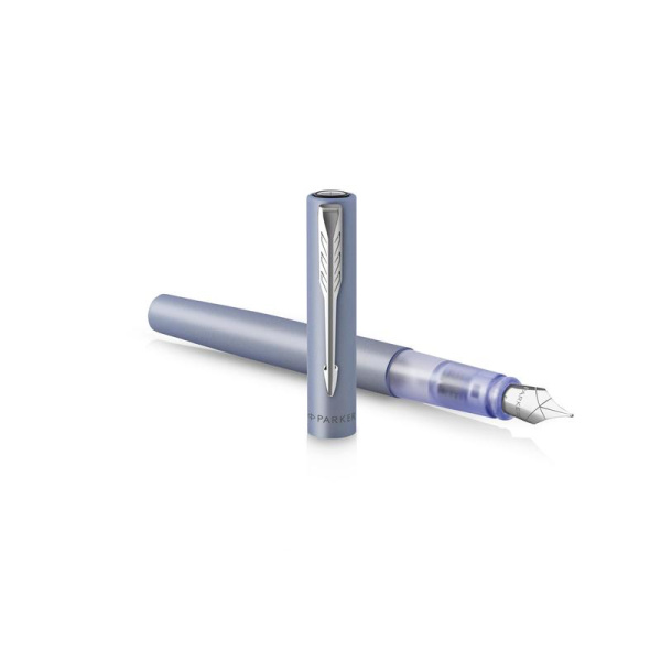 Ручка перьевая Parker Vector XL цвет чернил синий цвет корпуса  серебристый (артикул производителя 2159750)