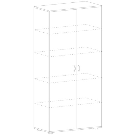 Шкаф для документов Агат (ольха, 800x400x1910 мм)