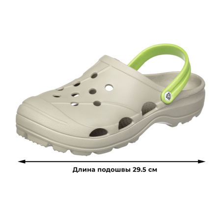 Сабо мужские Evart Ола ЭВА серые размер 42 с ремешком