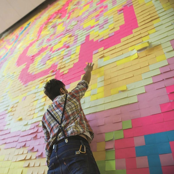 Стикеры Post-it 76x76 мм Весна 100 листов бирюзовые