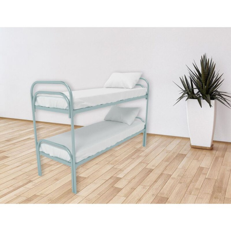 Кровать двухъярусная Хард + 2 металлическая (серый, 809х1350х1966 мм)