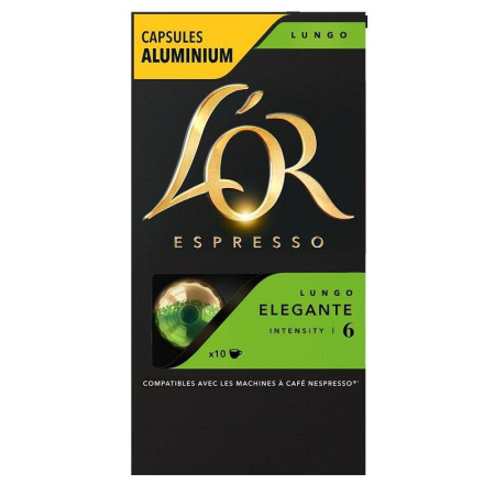 Кофе в капсулах для кофемашин L'or Espresso Lungo Elegante (10 штук в  упаковке)