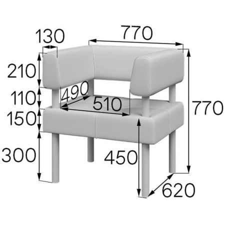 Кресло Balance Bu1-2 черный искусственная кожа