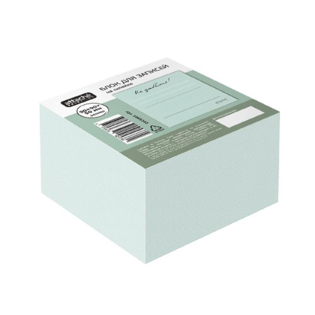 Блок для записей Attache Selection Не забыть 90x90x50 мм бирюзовый проклеенный плотность 100 г/кв.м