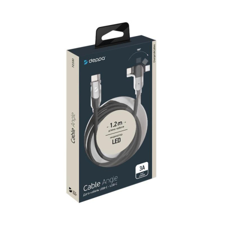 Кабель Deppa USB Type-C - USB Type-C 1.2 метра (72330) Кабель Deppa USB Type-C - USB Type-C 1.2 метра (72330)