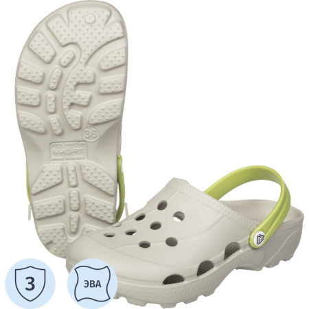 Сабо женские Evart Ола ЭВА серые размер 38 с ремешком