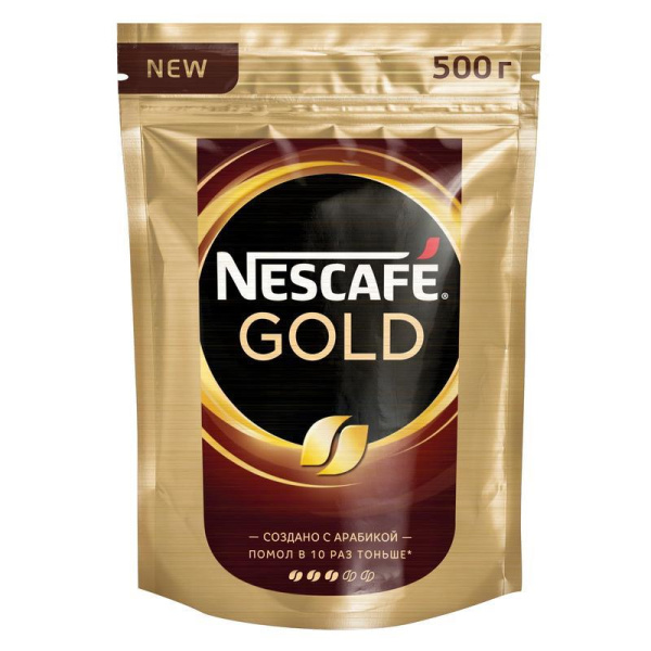 Кофе растворимый Nescafe Gold 500 г (пакет)