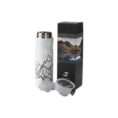 Термокружка Stinger 420 мл белая