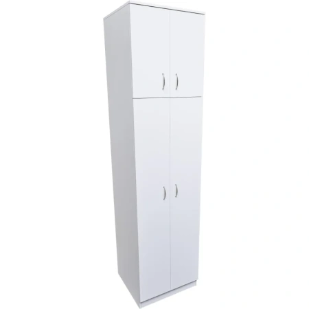Шкаф комбинированный Север (белый шагрень, 600х600х2400 мм)