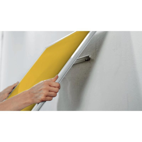 Доска текстильная 106x188 см Nobo Impression Pro цвет покрытия желтый алюминиевая рама